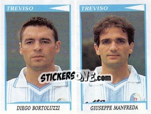 Sticker Bortoluzzi / Manfreda  - Calciatori 1998-1999 n. 608 - Panini