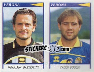 Cromo Battistini / Foglio  - Calciatori 1998-1999 - Panini