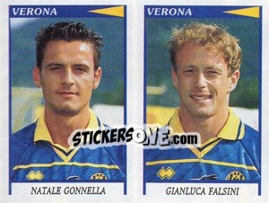 Sticker Gonnella / Falsini  - Calciatori 1998-1999 n. 613 - Panini