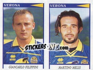 Sticker Filippini / Melis  - Calciatori 1998-1999 n. 614 - Panini