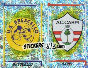 Figurina Brescello/Carpi Scudetto (a/b)