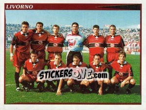 Figurina Livorno (Squadra) - Calciatori 1998-1999 - Panini