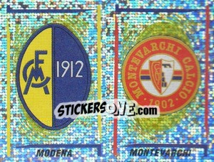 Sticker Modena/Montevarchi Scudetto (a/b) - Calciatori 1998-1999 n. 635 - Panini