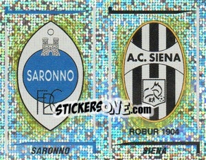 Sticker Saronno/Siena Scudetto (a/b) - Calciatori 1998-1999 n. 641 - Panini