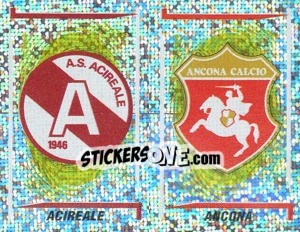 Sticker Acireale/Ancona Scudetto (a/b) - Calciatori 1998-1999 n. 647 - Panini