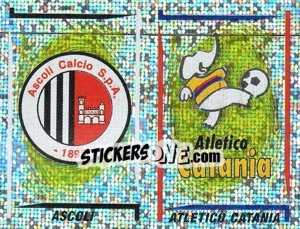 Cromo Ascoli/Atl.Catania Scudetto (a/b) - Calciatori 1998-1999 - Panini