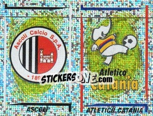 Sticker Ascoli/Atl.Catania Scudetto (a/b) - Calciatori 1998-1999 n. 650 - Panini
