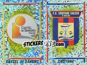 Figurina C.Sangro/Crotone Scudetto (a/b) - Calciatori 1998-1999 - Panini