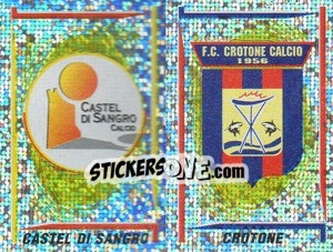 Sticker C.Sangro/Crotone Scudetto (a/b) - Calciatori 1998-1999 n. 656 - Panini