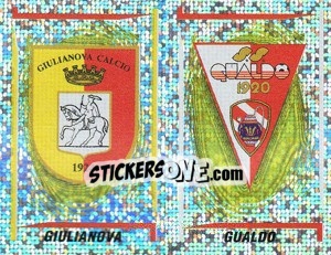 Sticker Giulianova/Gualdo Scudetto (a/b) - Calciatori 1998-1999 n. 662 - Panini