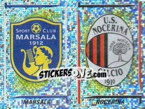Sticker Marsala/Nocerina Scudetto (a/b) - Calciatori 1998-1999 n. 668 - Panini
