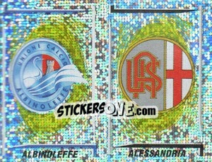 Sticker Albinoleffe/Alessandria Scudetto (a/b) - Calciatori 1998-1999 n. 673 - Panini