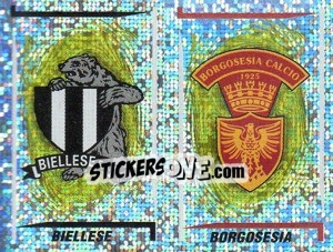 Sticker Biellese/Borgosesia Scudetto (a/b) - Calciatori 1998-1999 n. 674 - Panini