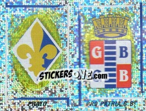 Sticker Prato/Pro Patria Scudetto (a/b) - Calciatori 1998-1999 n. 678 - Panini