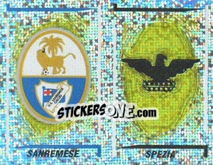 Sticker Sanremeze/Spezia Scudetto (a/b)