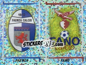 Sticker Faenza/Fano Scudetto (a/b) - Calciatori 1998-1999 n. 683 - Panini