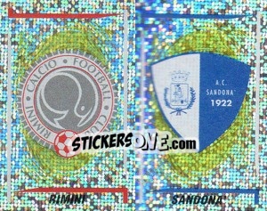 Sticker Rimini/Sandona' Scudetto (a/b) - Calciatori 1998-1999 n. 686 - Panini