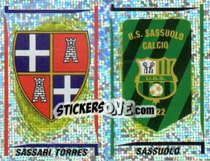 Figurina Sassari Torres/Sassuolo Scudetto (a/b) - Calciatori 1998-1999 - Panini