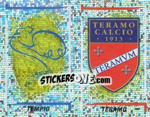 Figurina Tempio/Teramo Scudetto (a/b) - Calciatori 1998-1999 - Panini