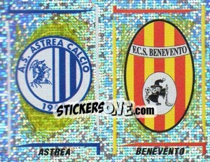 Sticker Astrea/Benevento Scudetto (a/b) - Calciatori 1998-1999 n. 691 - Panini