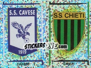 Sticker Cavese/Chieti Scudetto (a/b) - Calciatori 1998-1999 n. 694 - Panini