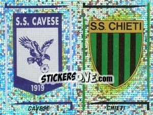 Figurina Cavese/Chieti Scudetto (a/b) - Calciatori 1998-1999 - Panini