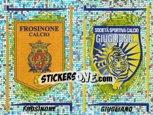 Sticker Frosinone/Giugliano Scudetto (a/b) - Calciatori 1998-1999 - Panini