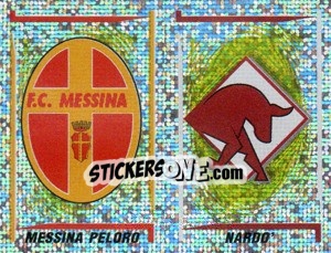 Sticker Messina Peloro/Nardo' Scudetto (a/b) - Calciatori 1998-1999 n. 697 - Panini