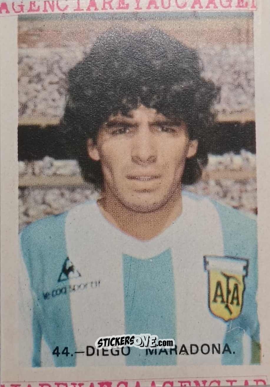 Figurina Diego Maradona - España 82 n. 44 - Reyauca
