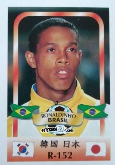 Figurina Ronaldinho - Campeonato Mundial de Futbol 2002 n. R-152 - Reyauca