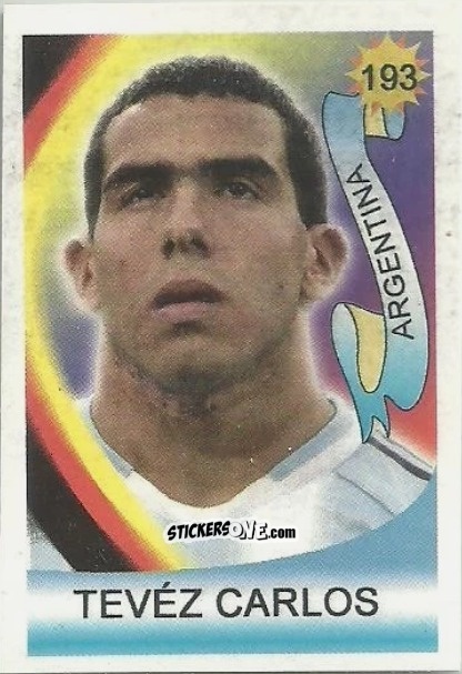 Figurina Tévez - Vive le Mundial 2006 n. 193 - Reyauca