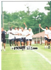 Sticker Entrainement - Fc Girondins De Bordeaux 2000-2001 - Panini