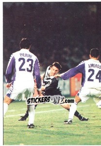 Sticker Fiorentina-Bordeaux 3-3 - Fc Girondins De Bordeaux 2000-2001 n. 129 - Panini
