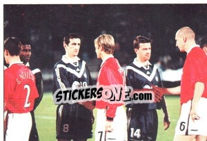 Sticker Bordeaux-Manchester 1-2 - Fc Girondins De Bordeaux 2000-2001 - Panini