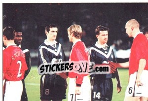 Sticker Bordeaux-Manchester 1-2 - Fc Girondins De Bordeaux 2000-2001 n. 133 - Panini