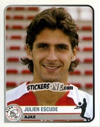 Sticker Julien Escude - Champions of Europe 1955-2005 n. 31 - Panini