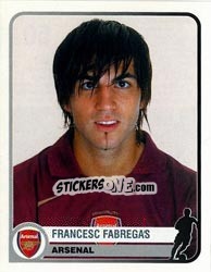 Sticker Francesc Fabregas - Champions of Europe 1955-2005 - Panini