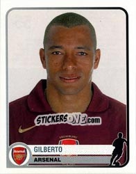 Sticker Gilberto Silva - Champions of Europe 1955-2005 n. 55 - Panini