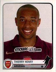 Sticker Thierry Henry - Champions of Europe 1955-2005 n. 57 - Panini