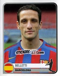 Sticker Belletti - Champions of Europe 1955-2005 n. 62 - Panini