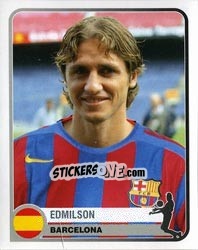 Sticker Edmilson - Champions of Europe 1955-2005 n. 64 - Panini