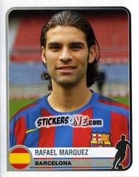 Sticker Rafael Marquez - Champions of Europe 1955-2005 n. 67 - Panini