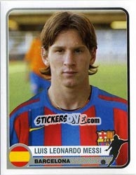 Sticker Lionel Messi - Champions of Europe 1955-2005 n. 74 - Panini
