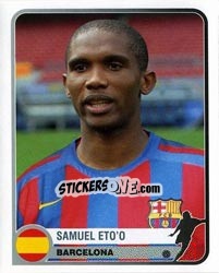 Sticker Samuel Eto'O - Champions of Europe 1955-2005 n. 75 - Panini