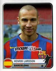 Figurina Henrik Larsson - Champions of Europe 1955-2005 - Panini