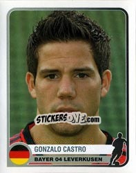 Sticker Gonzalo Castro - Champions of Europe 1955-2005 n. 88 - Panini
