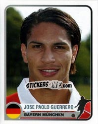 Sticker Jose Paolo Guerrero - Champions of Europe 1955-2005 n. 109 - Panini