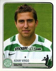 Sticker Adam Virgo - Champions of Europe 1955-2005 n. 116 - Panini