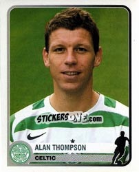 Sticker Alan Thompson - Champions of Europe 1955-2005 n. 122 - Panini