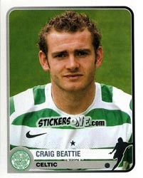 Sticker Craig Beattie - Champions of Europe 1955-2005 n. 125 - Panini